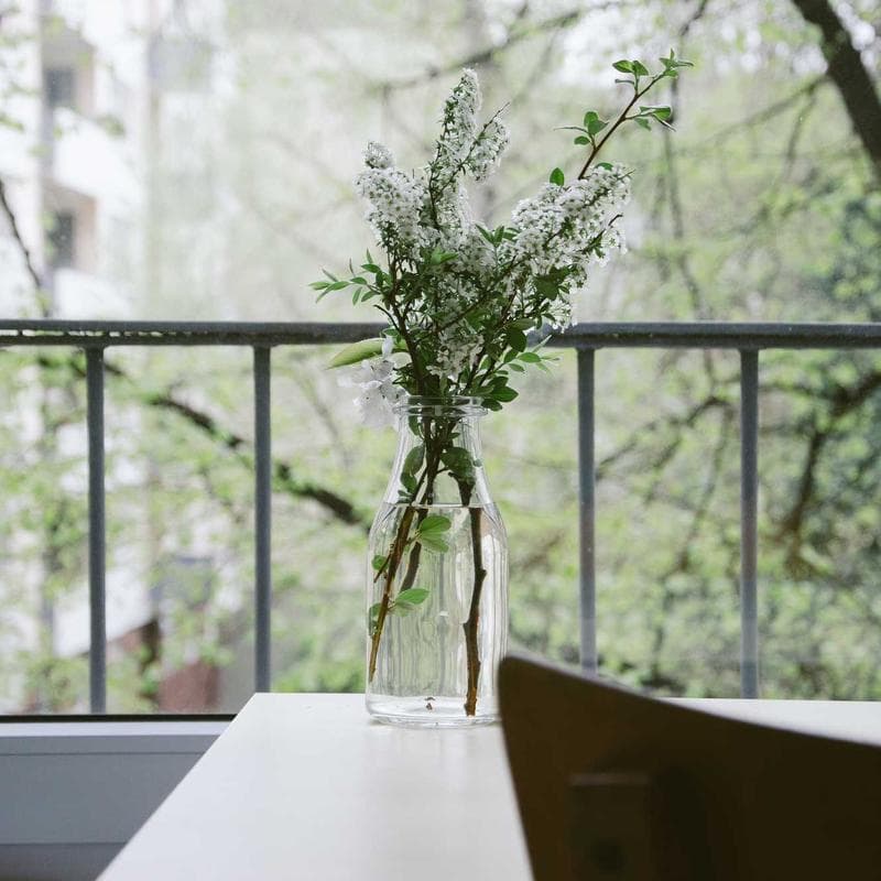 Florist arranging flowers